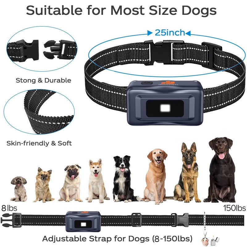 GROOVYPETS Dog Training Collar, 1400 Yards Remote with Full Color