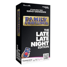 Imagination Gaming Late Late Night Family Fortunes Card Game, Get Ready for a Family Showdown, 150 Question Cards, 50 Fast Money Cards, Complementary App with Sound Effects from the Show