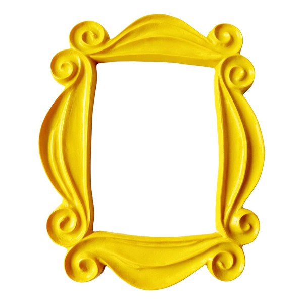 Handmade Friends Peephole Frame - As seen on Monica’s Door on Friends TV Show (Yellow)
