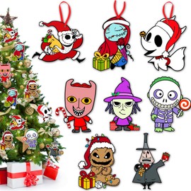 Christmas Tree Decorations - 16PCS Jack Sally Christmas Tree Hanging Ornament Xmas Nightmare Christmas Ornaments Christmas Decorations Holiday Decor Home Indoors