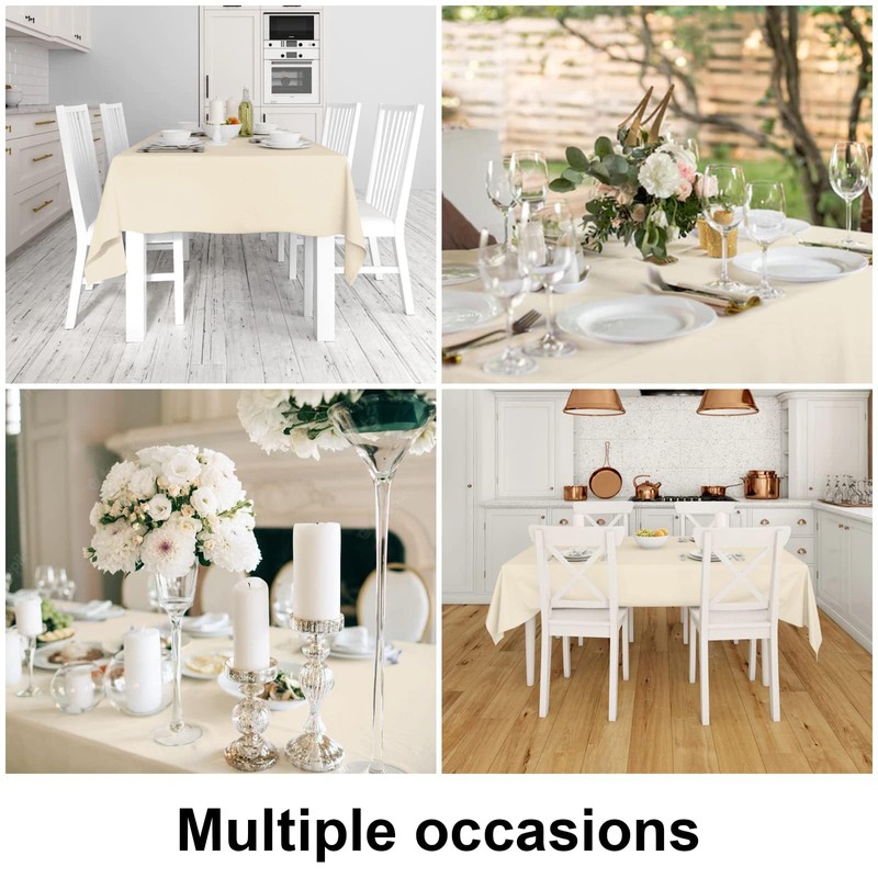 smiry Table Cloth Wipe Clean Rectangular 140x300 cm, Wipeable Water
