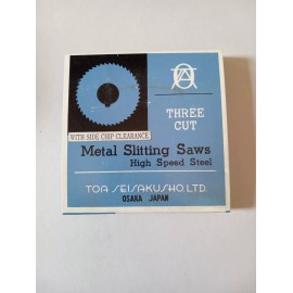 3" X 3/32" X 1" METAL SLITTING SAW HSS STAG'D SIDE CHIP CLEARANCE TOA SEISAKUSHO
