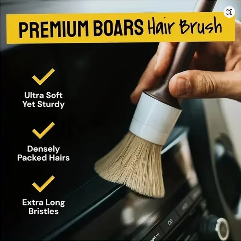 Car Detailing Brush Set – 3-Piece Interior & Exterior Cleaning
