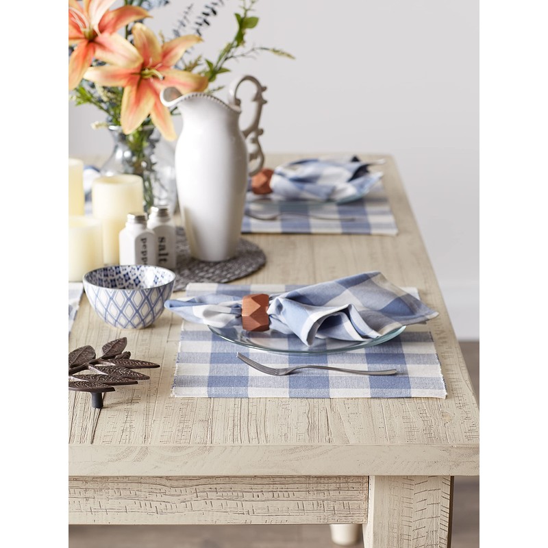 DII Classic Tabletop, Cotton, Stonewash Blue, Napkin Set, 20x20