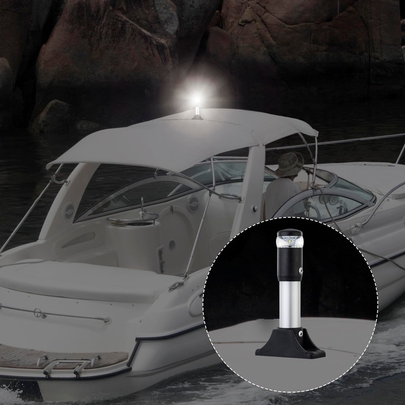 LED Boat Navigation Light, 360 Degree All Round Marine Anchor