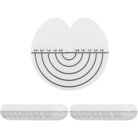 100 Uds. Protectores de Escudo Térmico para el Cabello con Escala, Hoja de Extensión de Cabello, Protector de Pegamento de PVC Transparente de un Solo Orificio Herramientas de Extensión de Cabello