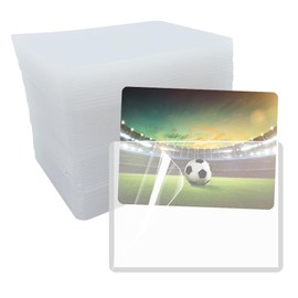 HLIWS PVC Trading Card Holder 44 Pieces 102 x 70 mm Card Protector, with Protective Film, for Playing Cards, Baseball/Basketball Cards/Photos (Horizontal)