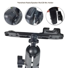 YNIBST Magnetic CB Mic Hanger,Handheld Radio&Speaker Microphone Holder with Drill Base Mount,Car Radio Holder for Motorola Midland BaoFeng Portable Walkie Talkie CB Radio