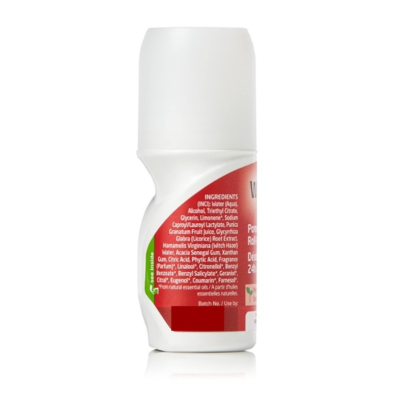 Weleda 24 Hour Roll-On Deodorant, Pomegranate, 1.7 Fluid Ounce