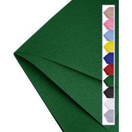 Green Felt Fabric 72" X 18"(Half Yard) Large Felt Sheets Stiff Craft Felt by The Yard for DIY Crafts Letter Coaster Flower Ornament Sewing Party Decoration Christmas Supplies Nonwoven (Hunter Green)