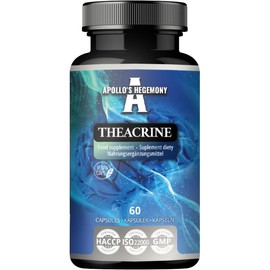 Theacrine 125mg - 60 Vegan Capsules - Natural Alkaloid from Tea for Enhanced Focus and Energy - 2 Month Supply - Diet Supplement from Apollo's Hegemony