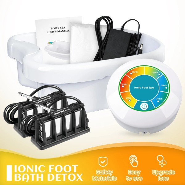 Unbranded Foot Spa Detox Ionic Bath Machine Soak to Remove