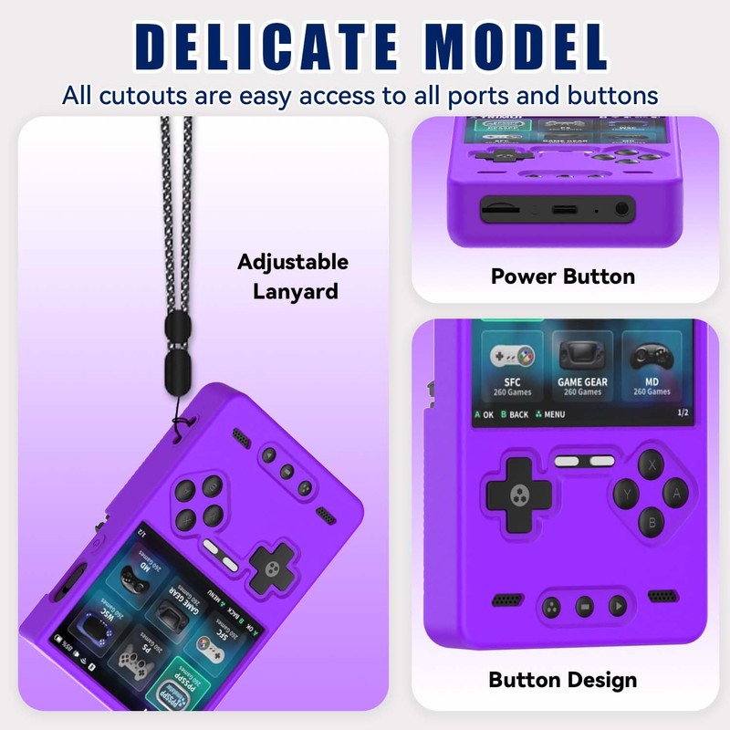 FIOPAZ Silicone Case for Trimui Brick Retro Handheld Game Console,