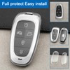 Key Fob Cover Case Compatible for Hyundai Santa Fe Sonata