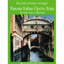 WP344 - Famous Italian Opera Arias for Piano Solo or Sing-Along - Scivales