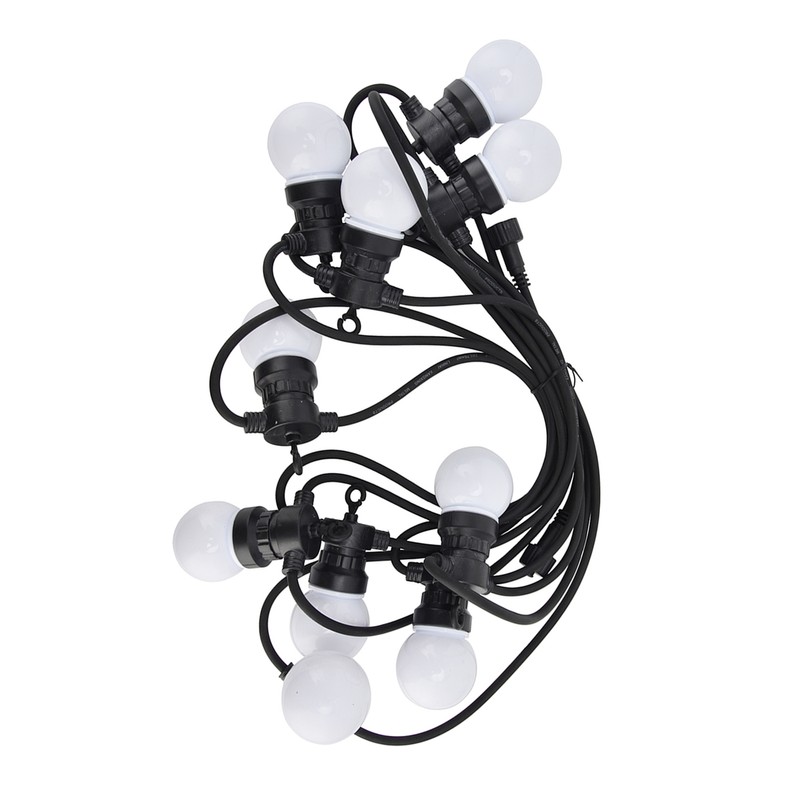 G50 Bulb String Light 5M 10LED White Globe Bulb Decorative