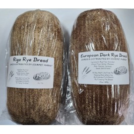 European Style Rye Bread & Riga Rye Bread (1 Loaf Each)