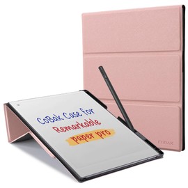 CoBak Case for Remarkable Paper Pro-with Pen Holder, Nib Storage, Ergonomic Design for Enhanced Writing Comfort - The Perfect Choice for Remarkable Paper Pro Case with Pen Holded (Rosegold)