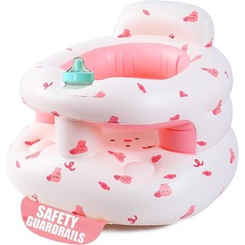 Upgraded Inflatable Baby Seat for Babies 3-36 Months, Inflatable Baby Chair Sit Me Up Floor Seat for Baby, Back Support Baby Seats for Infants for Sitting Up with Built in Air Pump