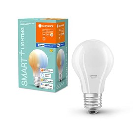 LEDVANCE Smart LED lamp with Bluetooth Technology, E27-base matt Optics,Light Colour Changeable (2700K-6500K), 806 Lumen, 60W-Replacement, Smart dimmable, 1-Pack