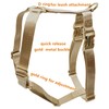 Nylon No Pull Dog Harness with Gold Metal Buckles,Easy Walking