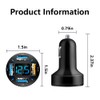 KIFIDAN 66W Fast USB Car Charger Fast Charge with Voltmeter