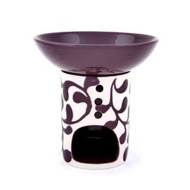 LIANE AUBERGINE LARGE REMOVABLE BOWL FAIR TRADE RADIATOR LAMP CERA