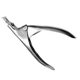 Professional Stainless Steel False Nail Tip Clipper - Nail Extension Clipper for Acrylic and Gel Nails - Precision Nail Art Cutter Tool with Ergonomic Handle