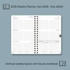 POPRUN TJ-26-WEHA6-PG 2026 Week to View A6 (16 x 10.5