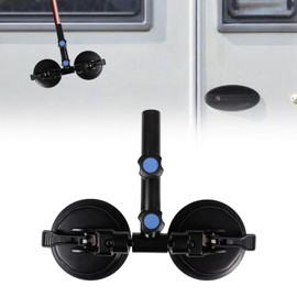 2025 Heavy-Duty Suction Flag Mount – Dual Cup 500LBS Load, 10-Level Windproof & Angle-Adjustable – No-Drill Fit for RVs/SUVs/Boats (Universal Curved Surfaces)