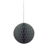 Black Solid Honeycomb Ball - 8" (1 Count) - Premium