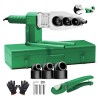 Kit De Termofusora Con 3 Dados 20mm A 32mm 1000w Termofusor Herramientas Soldador De Tubo De Agua Plástico Para Pe/ppr/pb/pvdf/hdpe/pvc