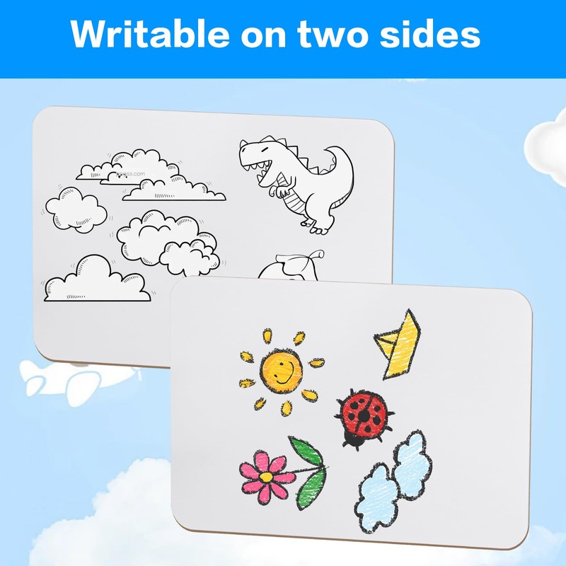 Pack of 2 Whiteboard Small Whiteboard A4, Dry Erase Board
