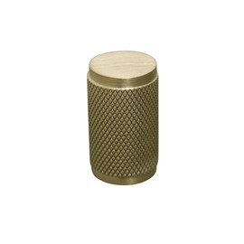 Solid Brass Knurled Pull Handles & Knobs | Kitchen Handles | Bedroom Furniture - Satin Brass Cabinet pulls (Cabinet Knob 16mm)