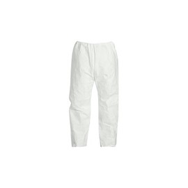DuPont Tyvek 400 TY350S Disposable Pant with Elastic Waist, White, Large (Pack of 50)