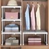 Expandable Closet Shelf Organizer Adjustable Space Saving Wardrobe Sink Tension