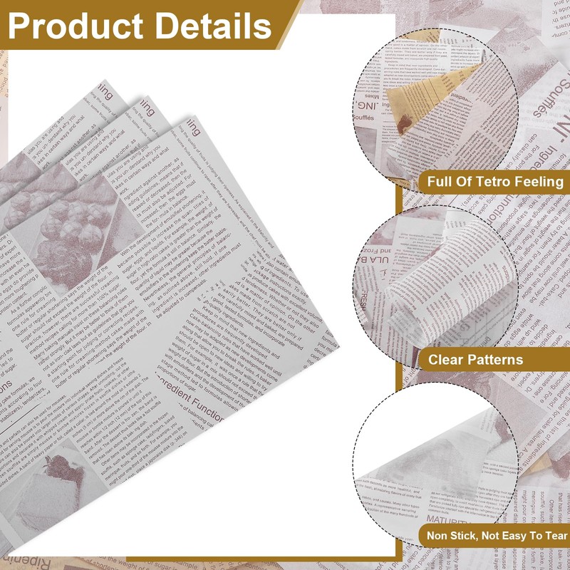 sourcing map 200pcs Wax Paper Sheets Square Sheets 6" x