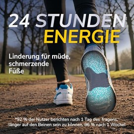 Dr. Scholl's 24-Hour Energy Insoles - Returns Energy with Every Step, Relieves Tired, Aching Feet with Memory Foam, Boosting Beads Technology, Flexible Arch Support, EU Size 35-40