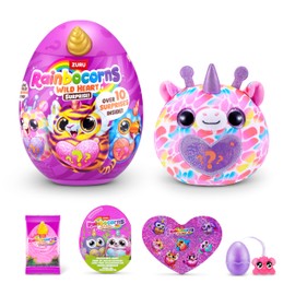 Rainbocorns Wild Heart Surprise (Giraffe) by ZURU – Giocattolo di peluche collezionabile con sorprese, uovo misterioso per ragazze e ragazzi dai 3 anni in su