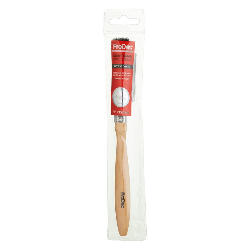 ProDec 0.5 inch Craftsman Trade Professional Mixed Bristle Paint Brush,