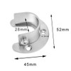 2 Pack Flange Rod Holder, Closet Rod Bracket End Supports