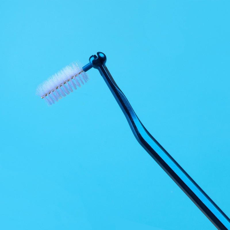 Curaprox UHS 477 Professional Interdental Brushes Steel Holder Silver