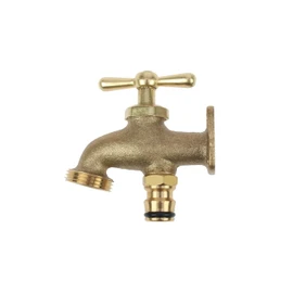 Darlac Take Anywhere Outside Tap, Portable Outdoor Water Tap for Gardens, Solid Brass ¾ BSP Thread, Mobile Water Access for Gardening and Allotments, Ref. DW420, Plumbing-Free Hose Compatible Design