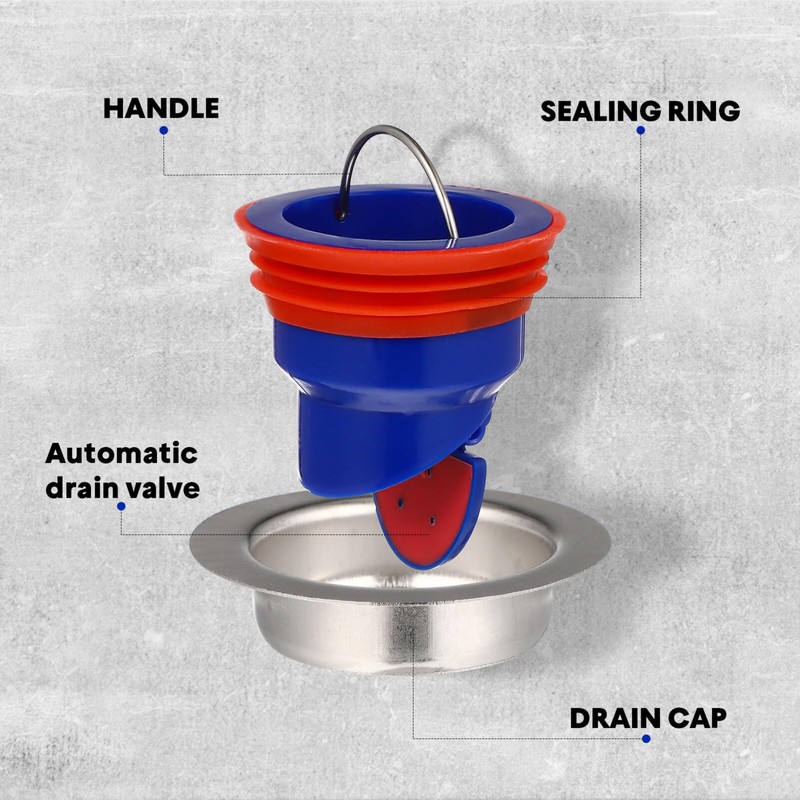 OSALADI 4PCS Drain Backflow Preventer Shower Floor Drain Backflow Preventer