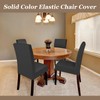 GLGHMH 4 Pack Premium Dining Chair Covers, Black Stretch Removable