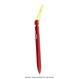 Tatonka Tent Peg Light 17 cm (Pack of 6) - Ultralight Aluminium Tent Pegs with V Profile - 17 cm Long and in Highly Visible Red - Pack of 6