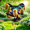 Golden Retriever Dog Ears Wind Spinner, Golden Retriever Wind Spinner