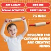 Bedwina Mini Rolling Pin 7.5 Inch (6 Pack) Kids Rolling