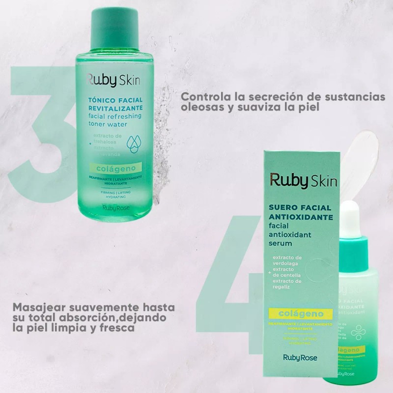 Ruby Rose Skin Care Kit Rutina Diaria Completa Ruby Rose