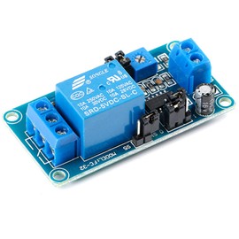 JESSINIE DC 5V 12V Time Delay Relay Module for Arduino Robot/Smart Home/Tachograph/GPS/PLC Control/Industrial Control,Delay Board Disconnect On Function